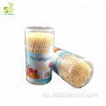 Picidos de bambú Peligios redondos para la limpieza de los dientes